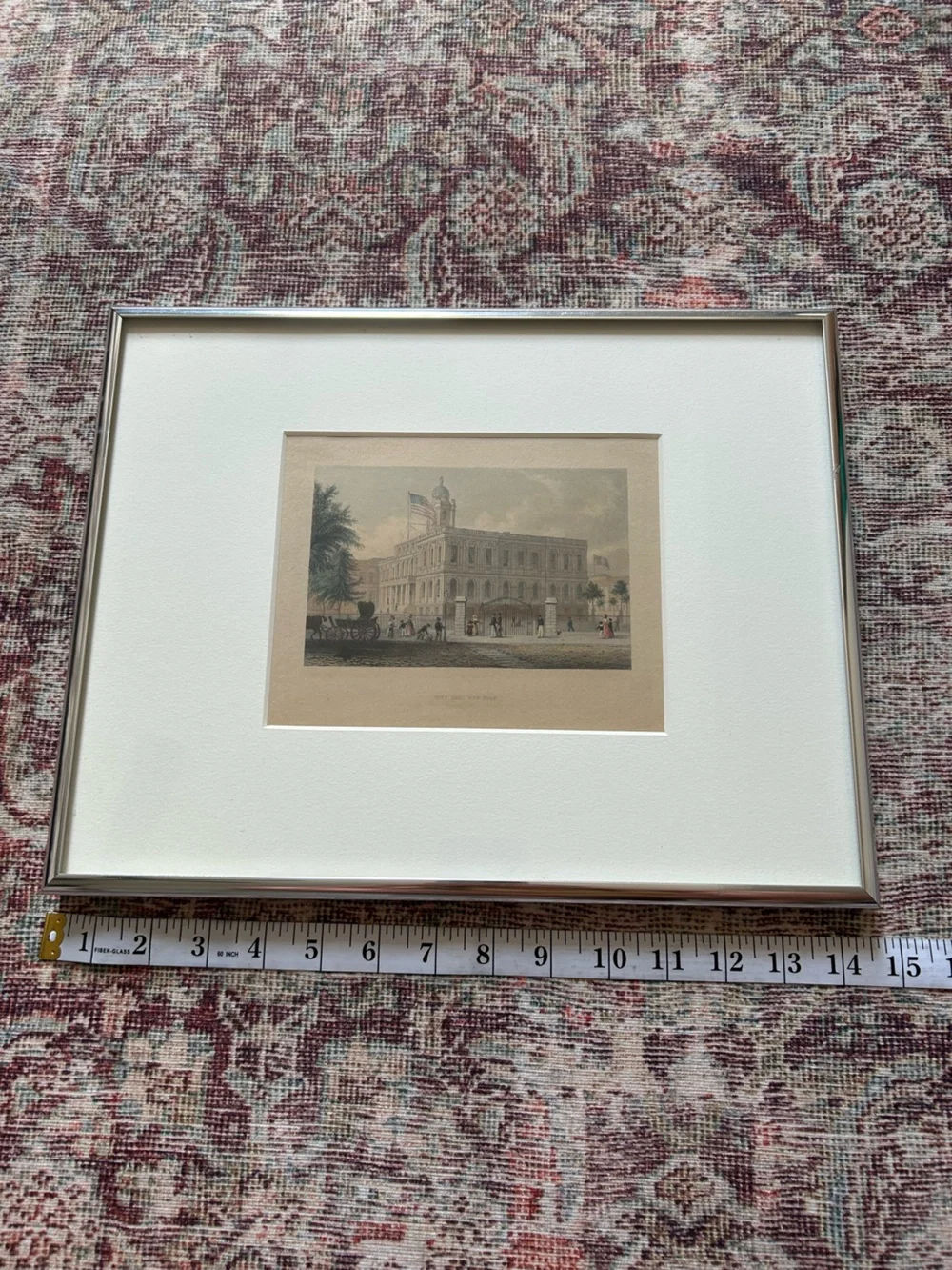 Vintage New York City Hall Framed Print